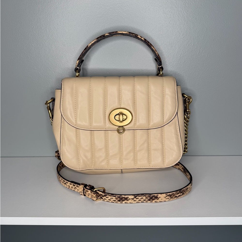 COACH x Jennifer Lopez Marley Top Handle Quilted Leather Bag - Picture 2 of 16